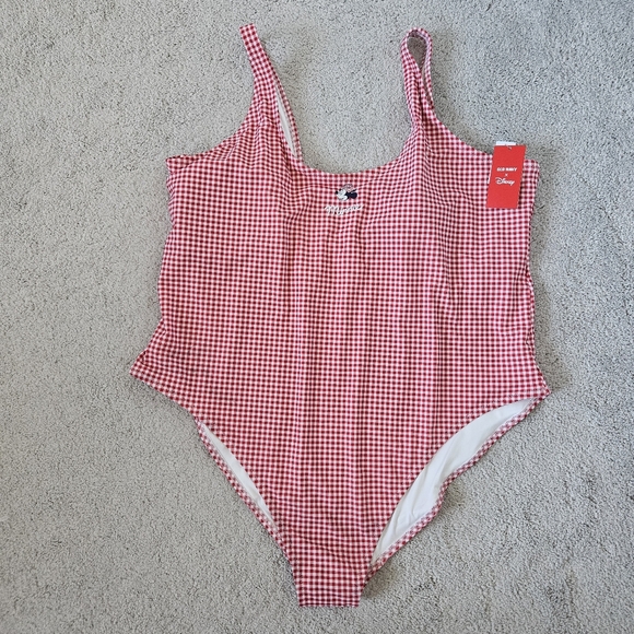 NWT Disney x Old Navy | Minnie Mouse Gingham One-Piece Swimsuit Womens 4X - Picture 5 of 11